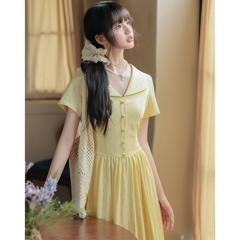 Summer dress polka dot long dress for women