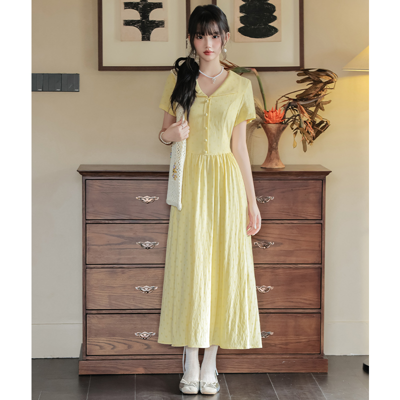 Summer dress polka dot long dress for women