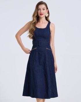 High waist sling summer vest slim sleeveless dress