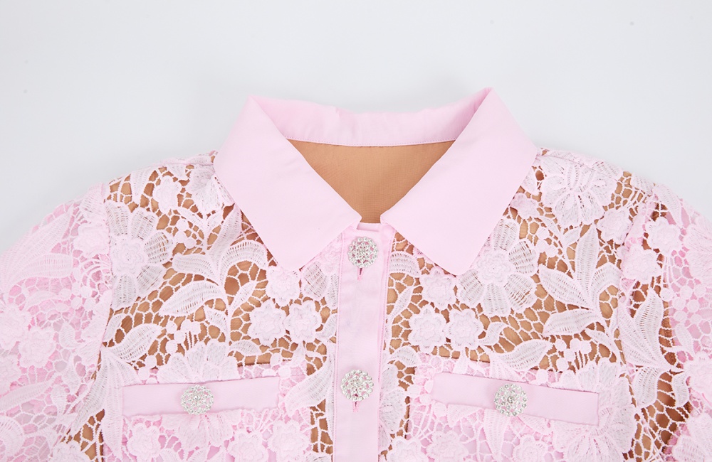 Package hip mermaid shirt collar slim high waist dress