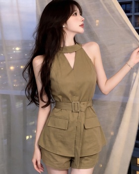 Casual fashion shorts summer all-match tops 2pcs set