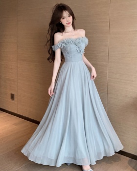 Stereoscopic big skirt dress beautiful long dress