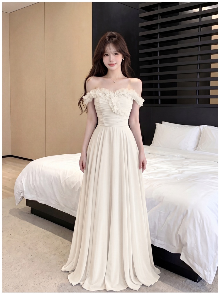 Stereoscopic big skirt dress beautiful long dress