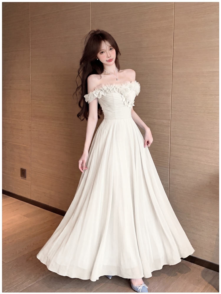 Stereoscopic big skirt dress beautiful long dress