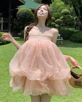 Beautiful wrapped chest lady dress tender dress for women