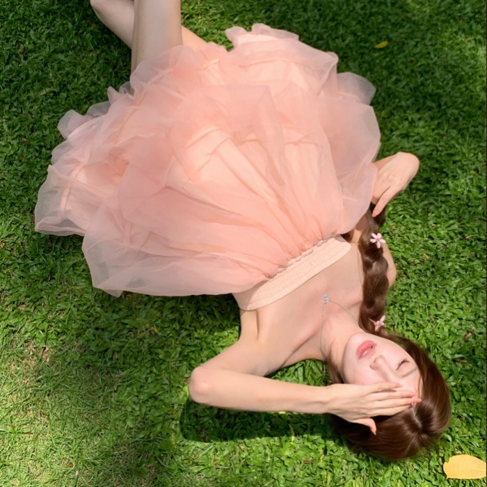 Beautiful wrapped chest lady dress tender dress for women