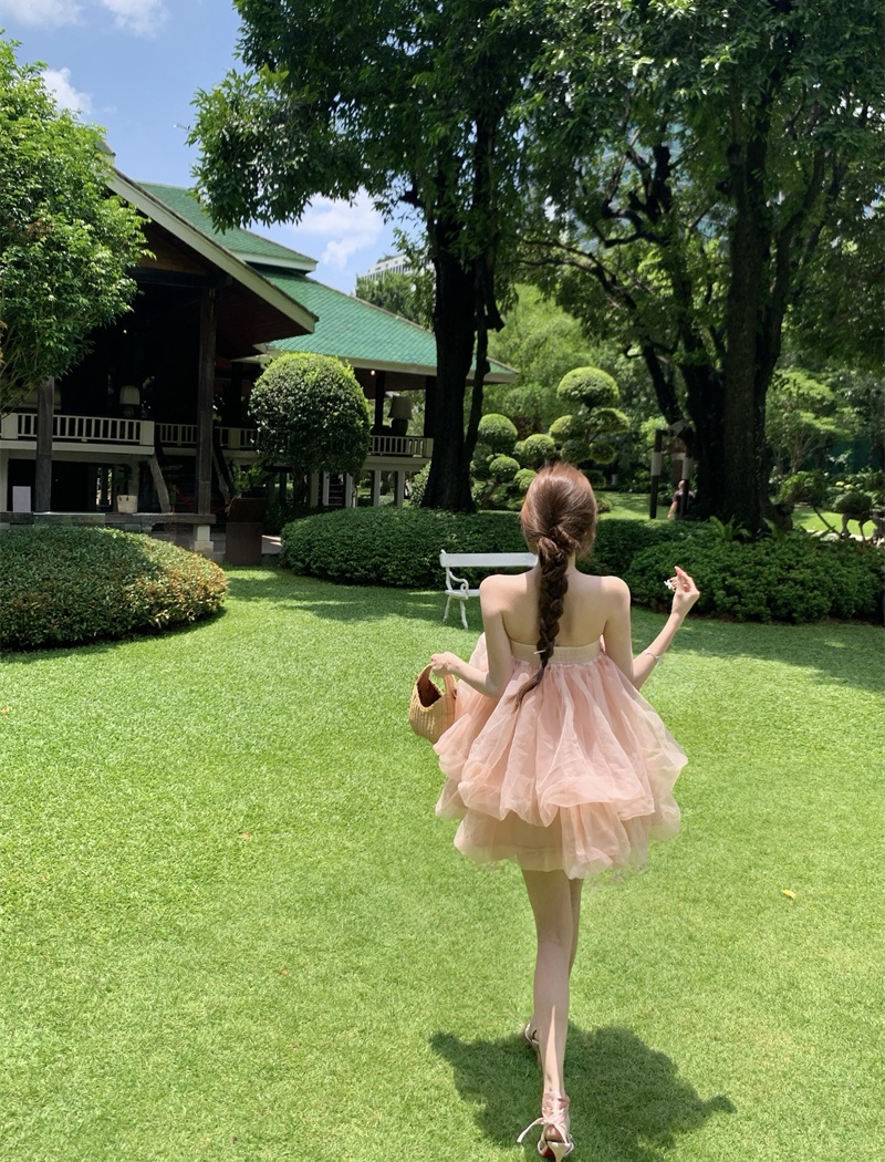 Beautiful wrapped chest lady dress tender dress for women