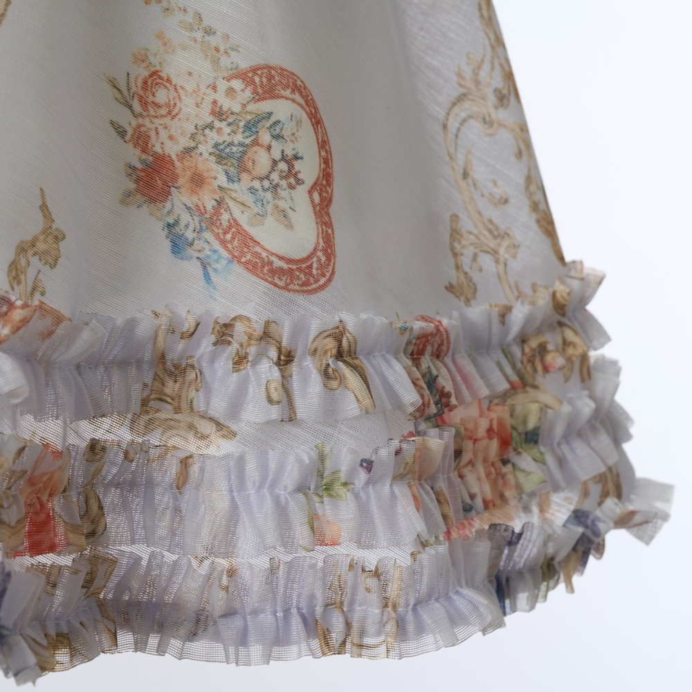 Silk linen short sling dress