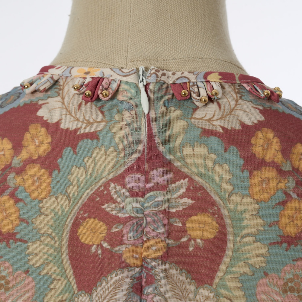 Silk linen long sleeve with belt short dress
