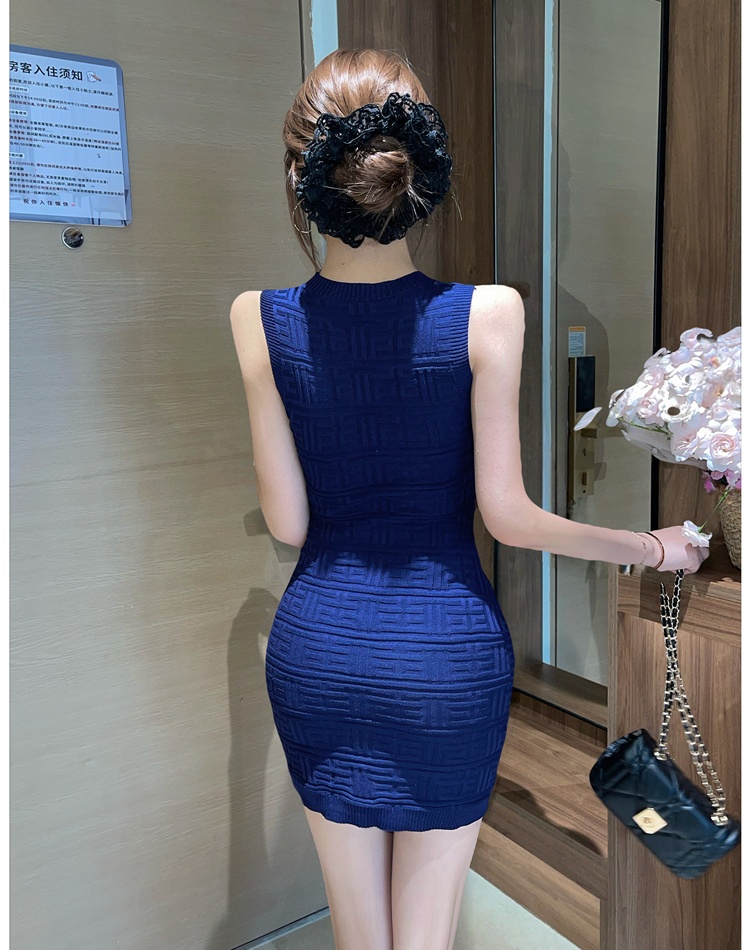 Enticement sexy vest package hip knitted T-back for women