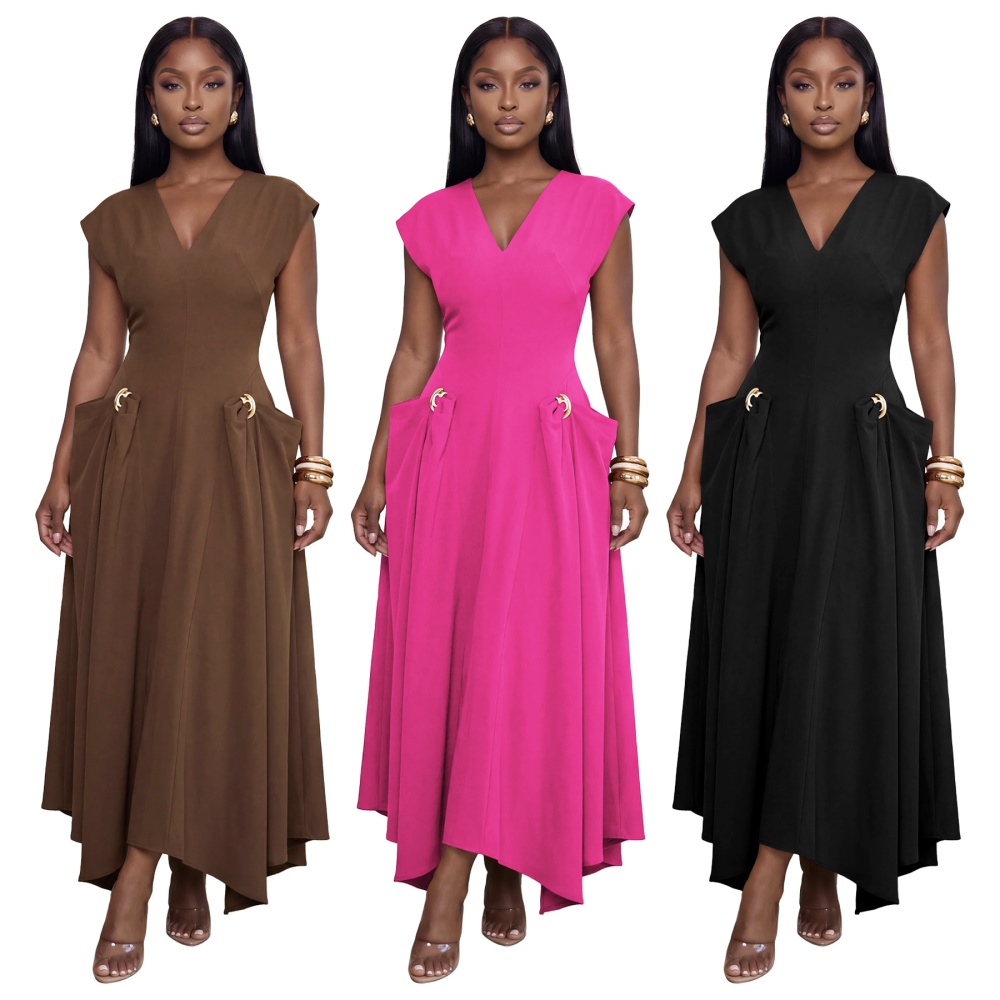 European style big skirt formal dress pure dress for women