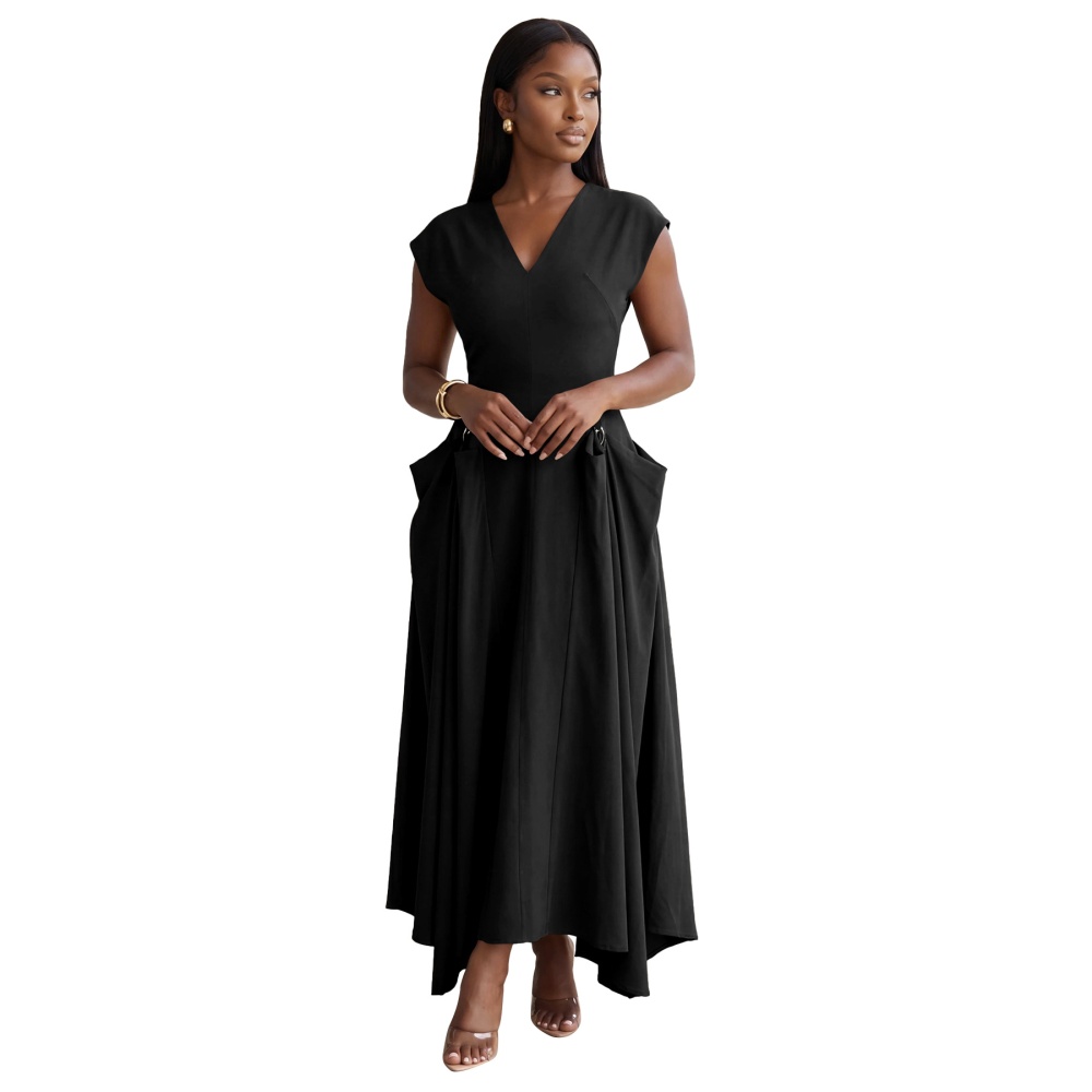 European style big skirt formal dress pure dress for women