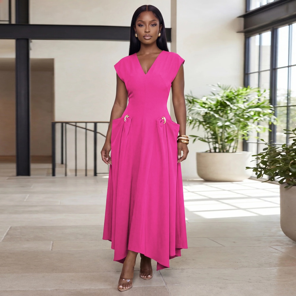 European style big skirt formal dress pure dress for women