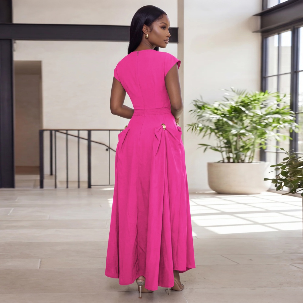 European style big skirt formal dress pure dress for women