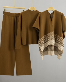 Wide leg pants 3pcs set for women