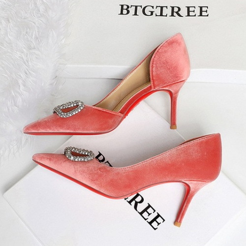 European style rhinestone lazy shoes pointed shoes
