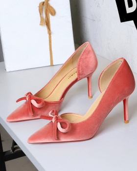 European style shoes pointed high-heeled shoes for women