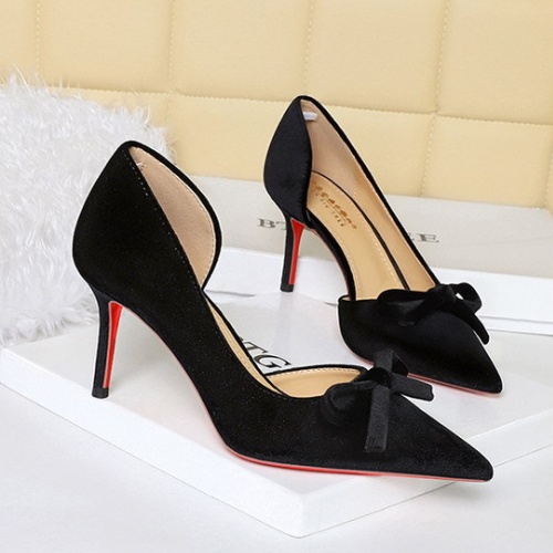 European style shoes pointed high-heeled shoes for women