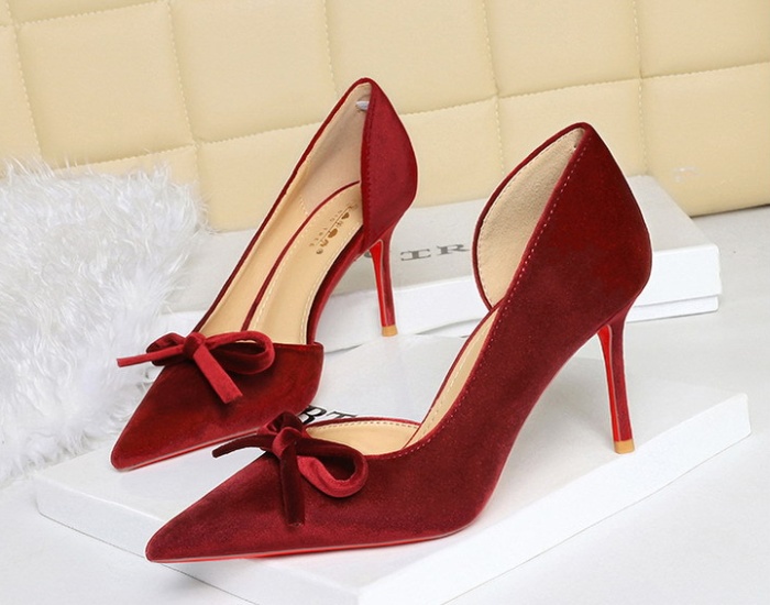 European style shoes pointed high-heeled shoes for women