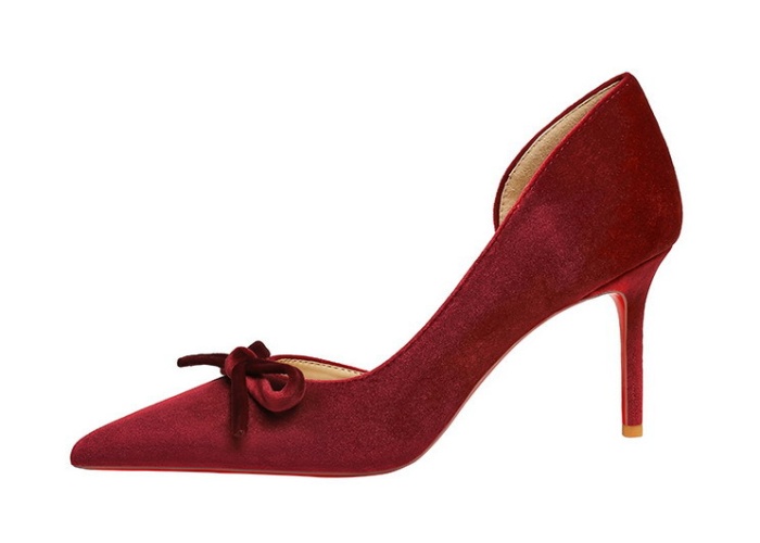 European style shoes pointed high-heeled shoes for women