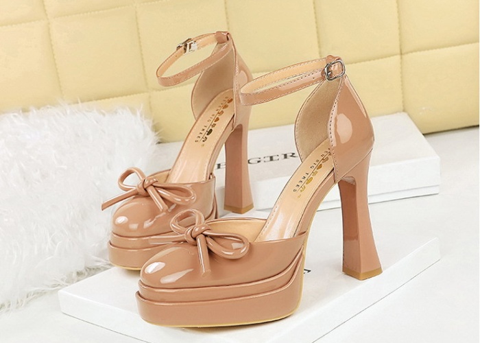 Thick France style show high high-heeled platform for women