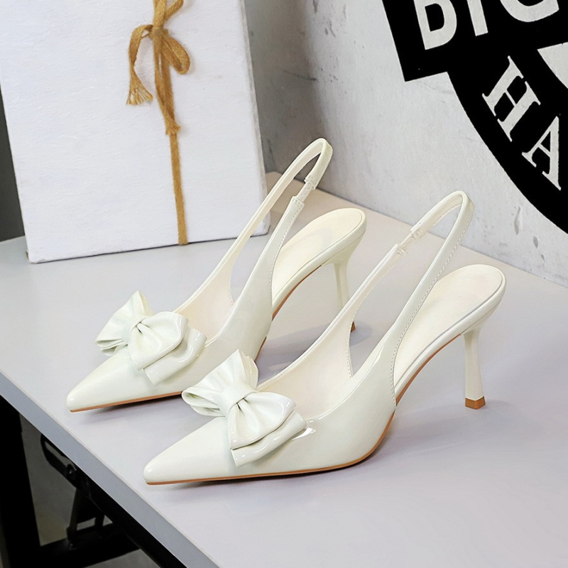 Patent leather banquet double stilettos for women