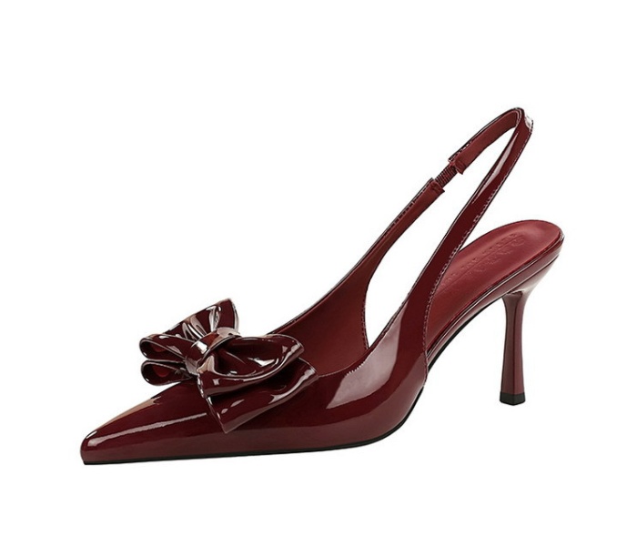 Patent leather banquet double stilettos for women