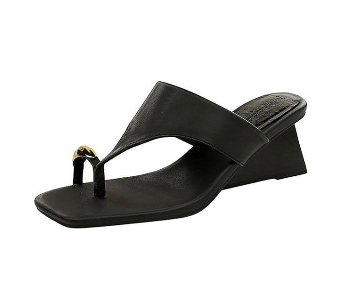 Square head flip-flops slipsole slippers for women