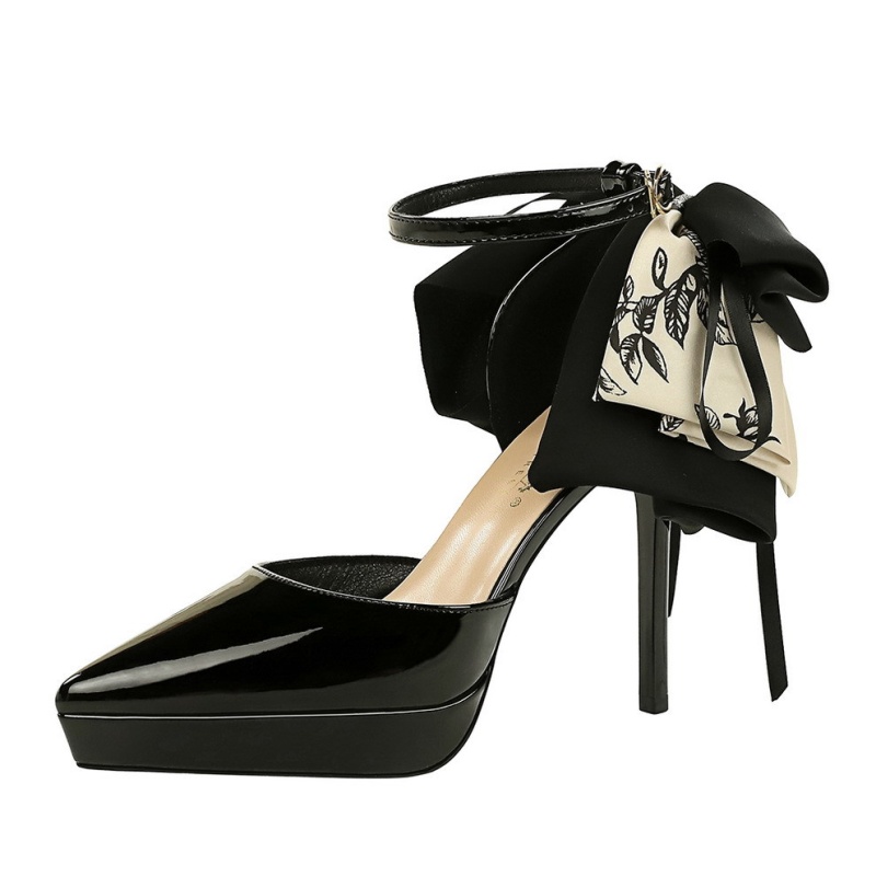European style pointed scarves high-heeled platform