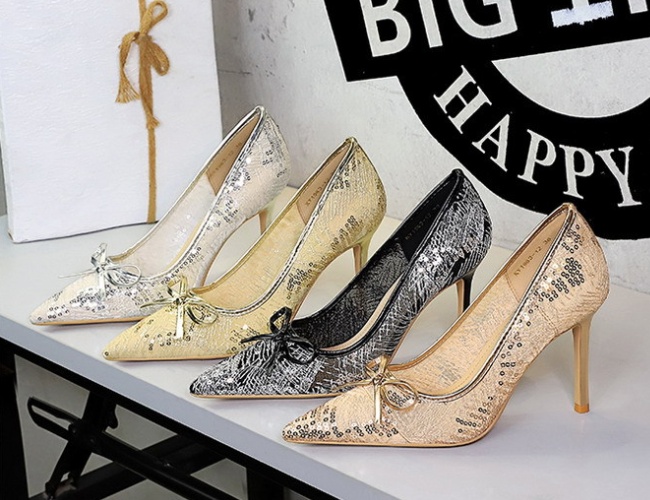 Sexy banquet lazy shoes sequins decoration shoes