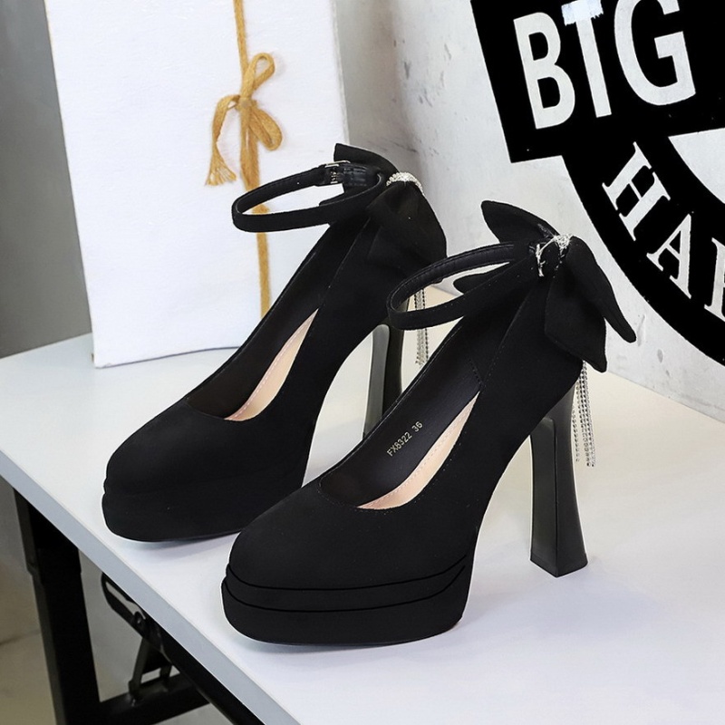 Rhinestone banquet shoes France style platform for women