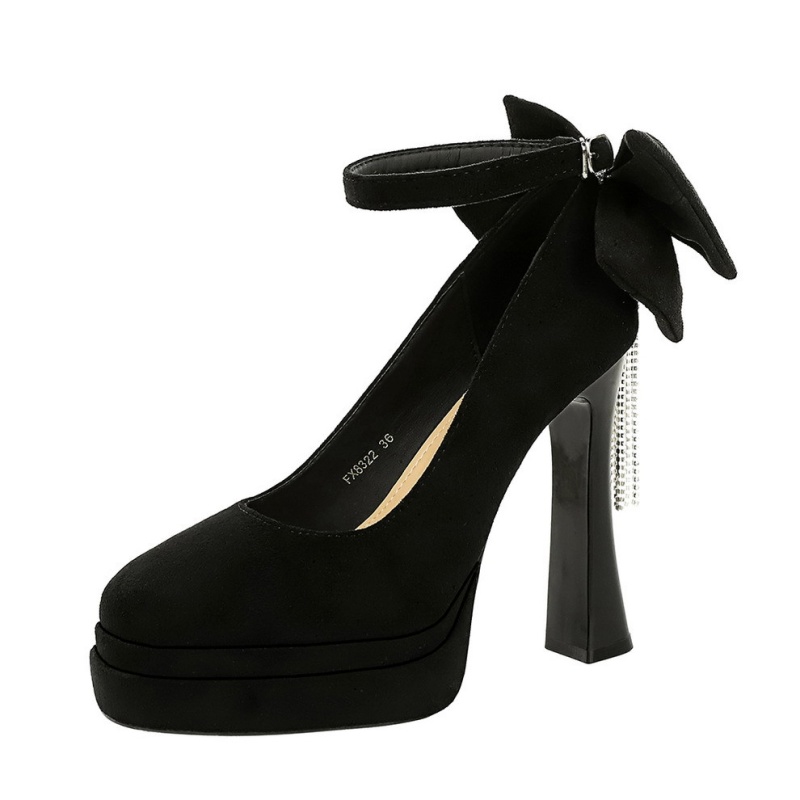 Rhinestone banquet shoes France style platform for women