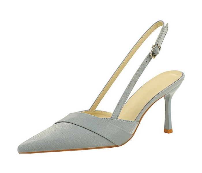 Satin fine-root scarves high-heeled banquet shoes for women