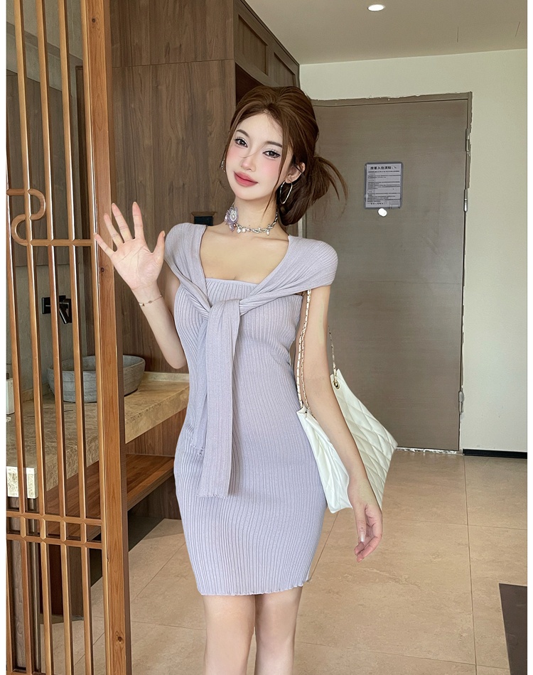 Summer strapless T-back wear dress for women