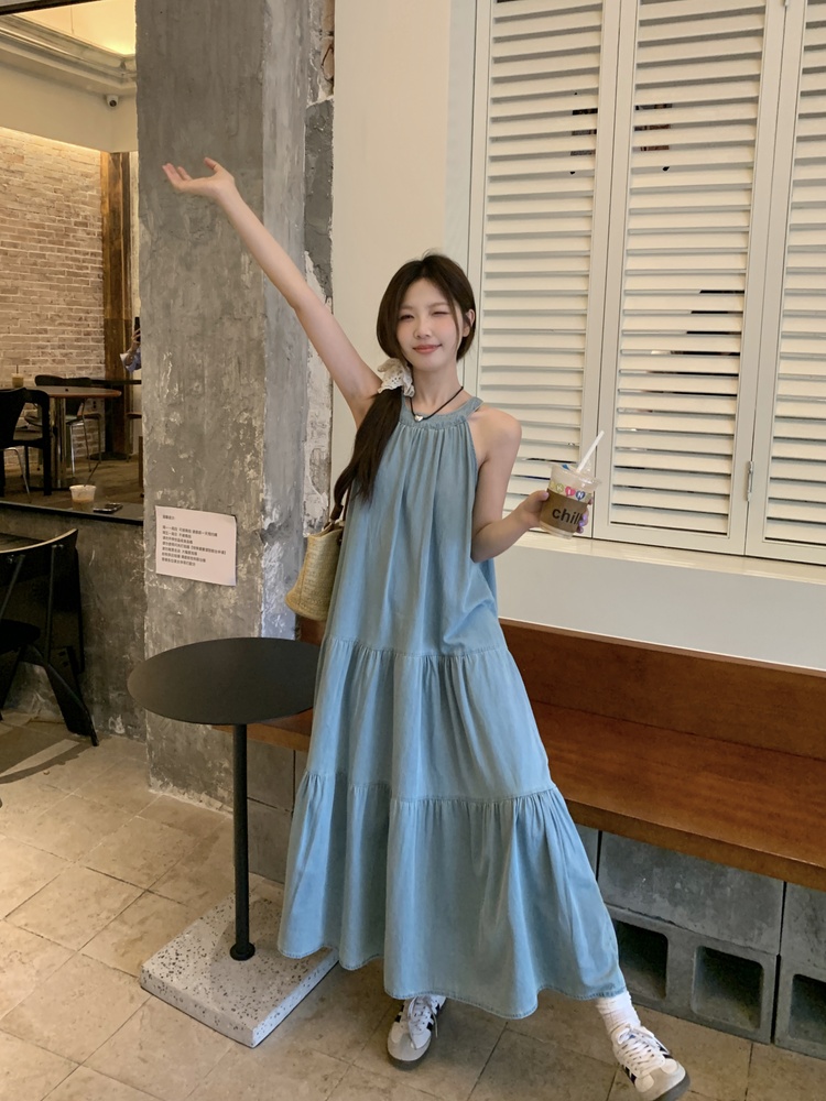 Cake loose dress vacation long dress for women