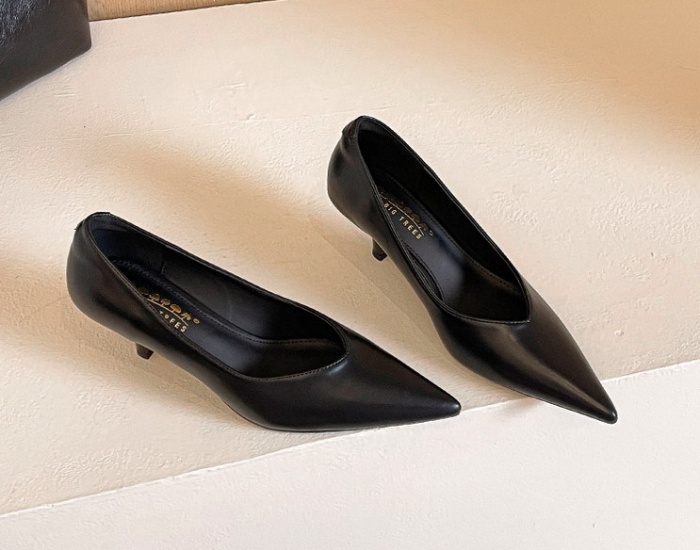 Fashion middle-heel lazy shoes cozy European style shoes