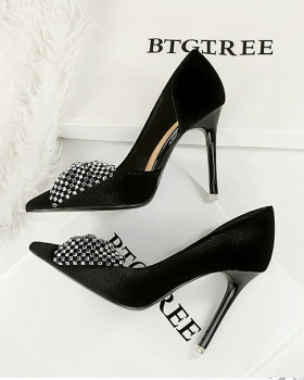 Bow Korean style lazy shoes pointed shoes for women