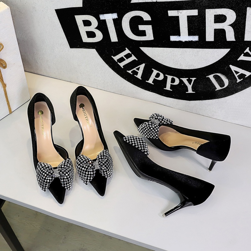 Bow Korean style lazy shoes pointed shoes for women