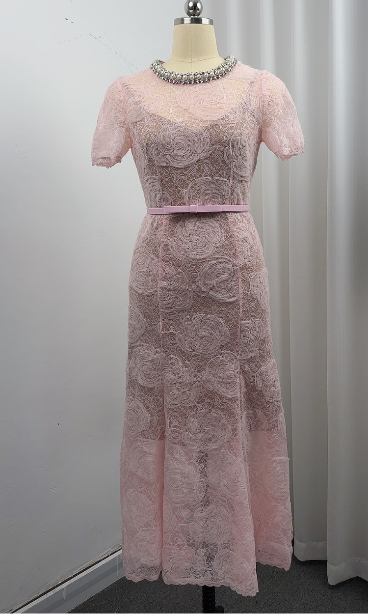 Inside the ride with belt short sleeve dress