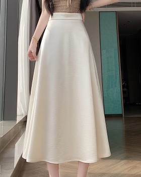 Large yard slim Korean style drape long high waist skirt