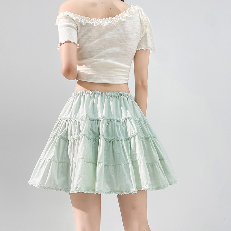 Korean style skirt thick and disorderly short skirt