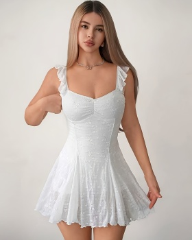 Frenum halter slim mini fashion A-line dress for women