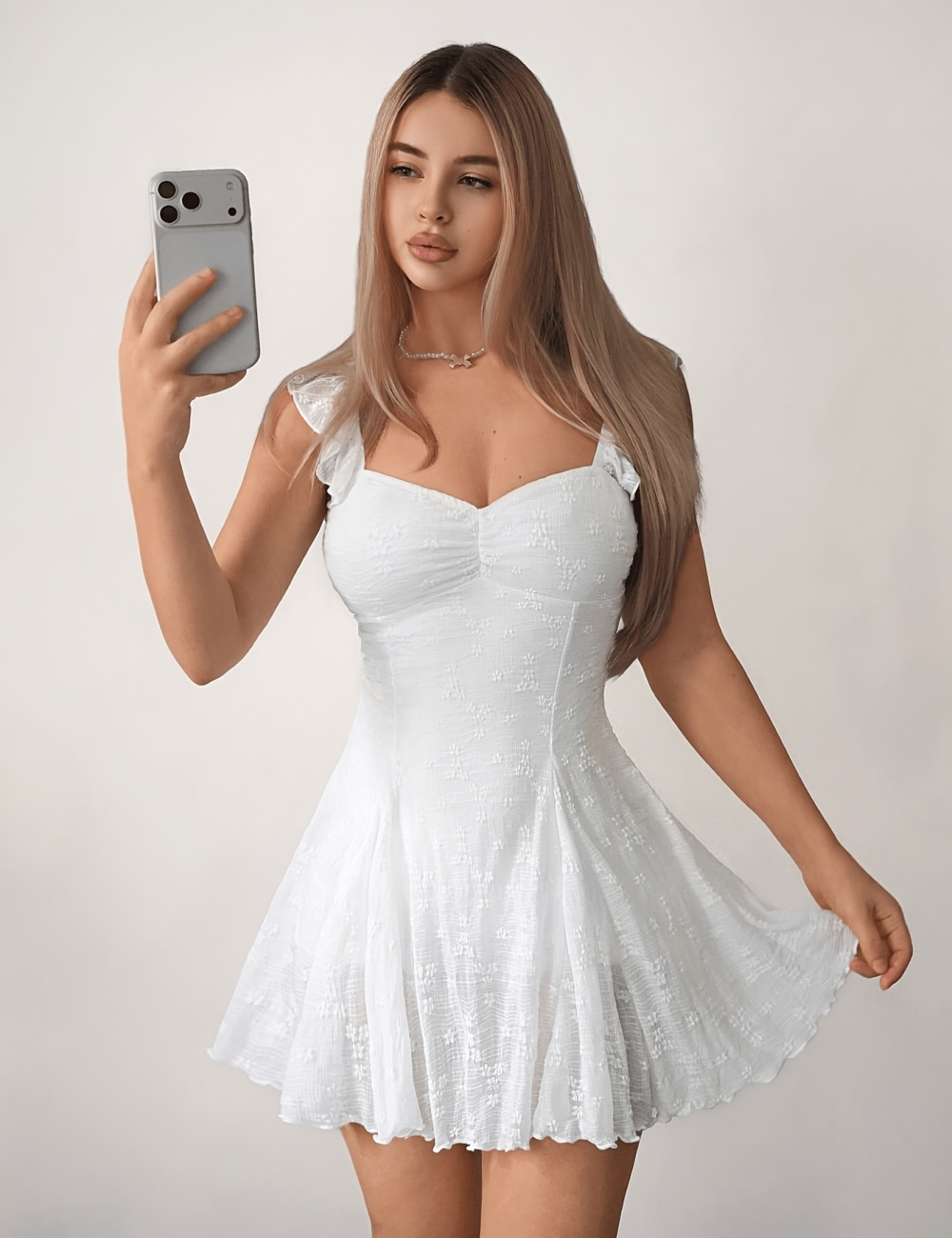 Frenum halter slim mini fashion A-line dress for women