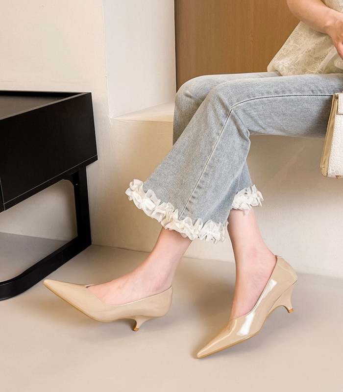 Simple profession footware low all-match lazy shoes