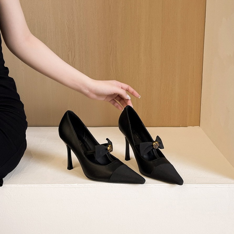 Fashion European style flowers metal splice shoes