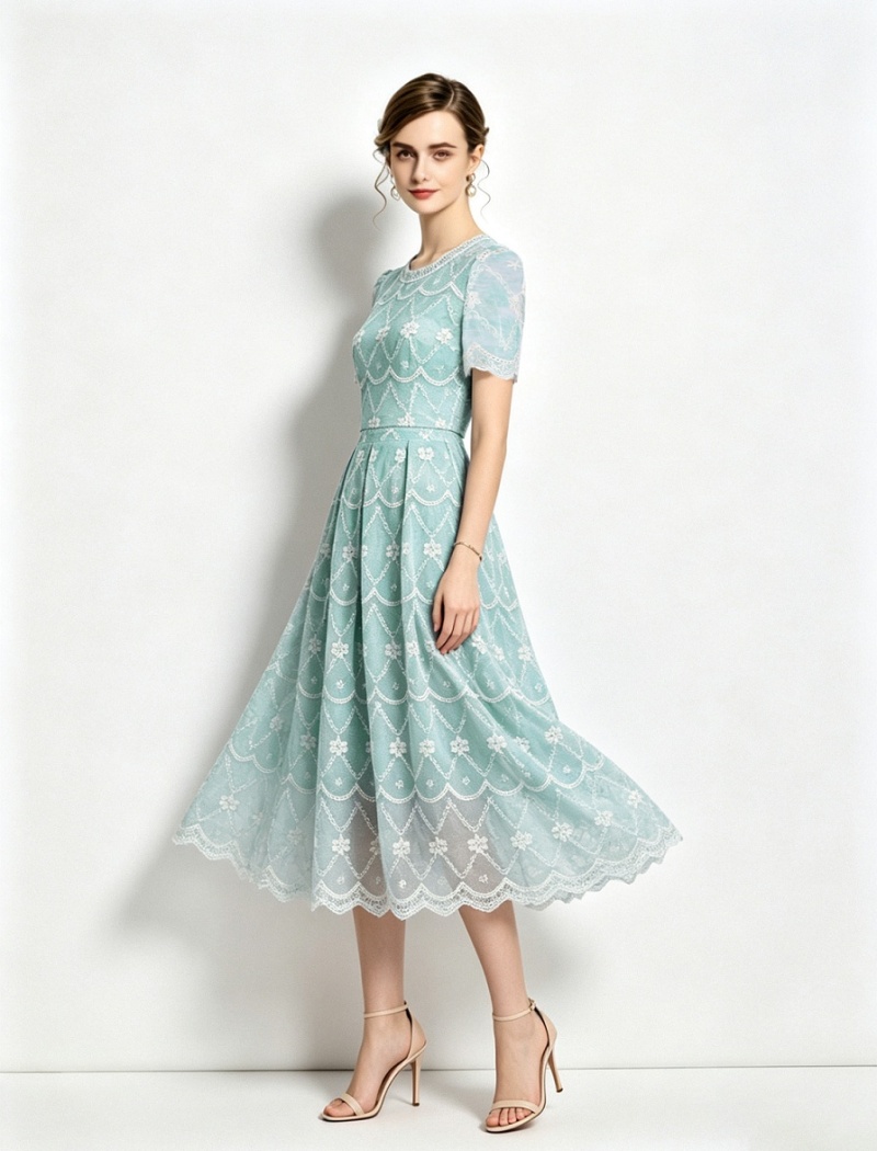 Slim light luxury fashion printing dress a set