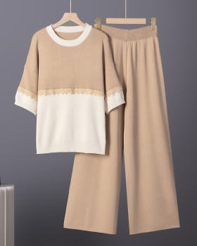 Temperament Korean style pullover sweater a set