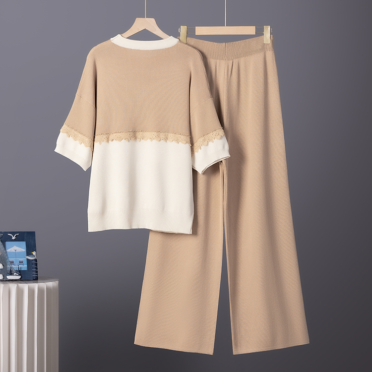 Temperament Korean style pullover sweater a set