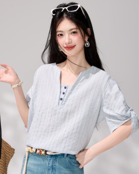 Loose lazy tops minimalist summer shirt for women