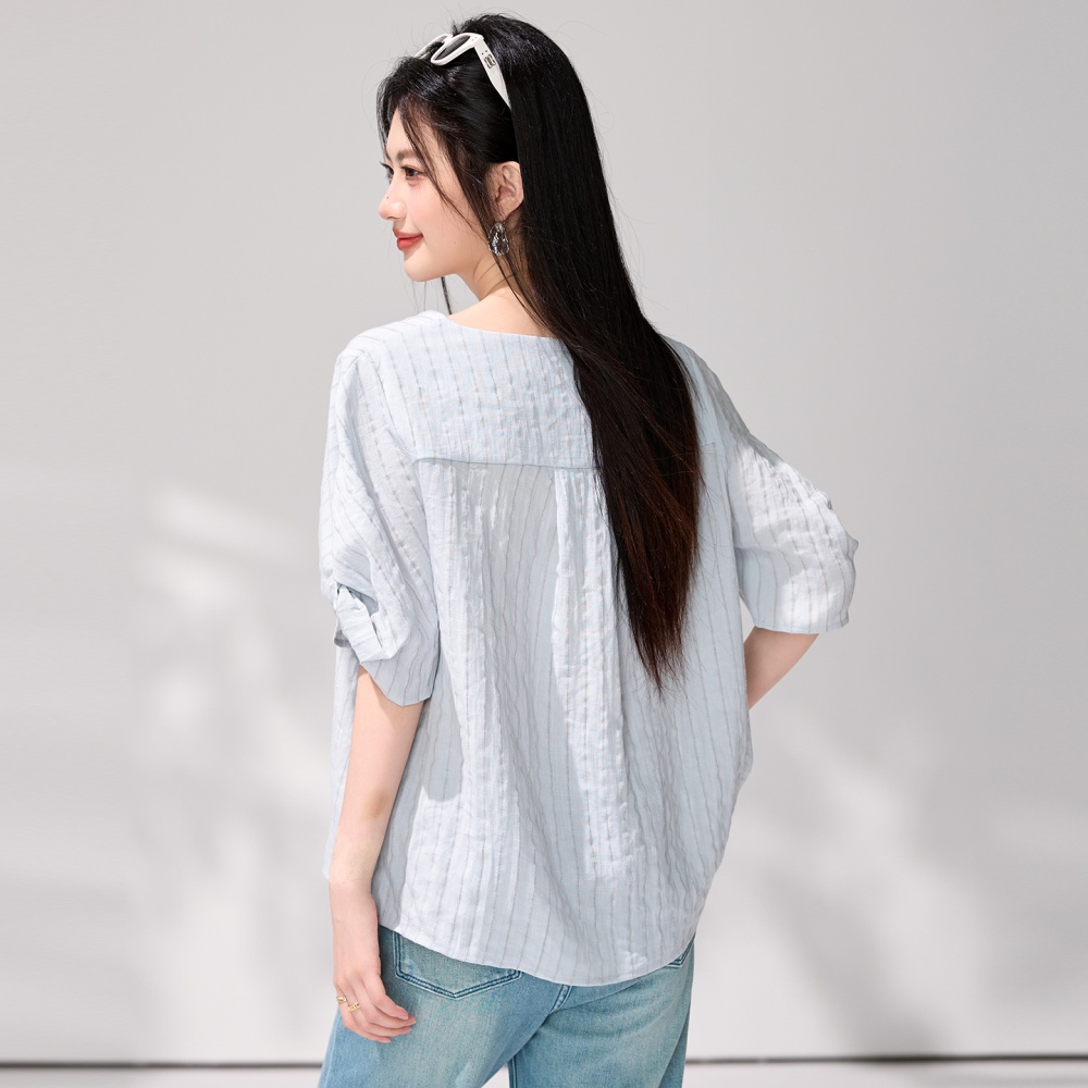 Loose lazy tops minimalist summer shirt for women